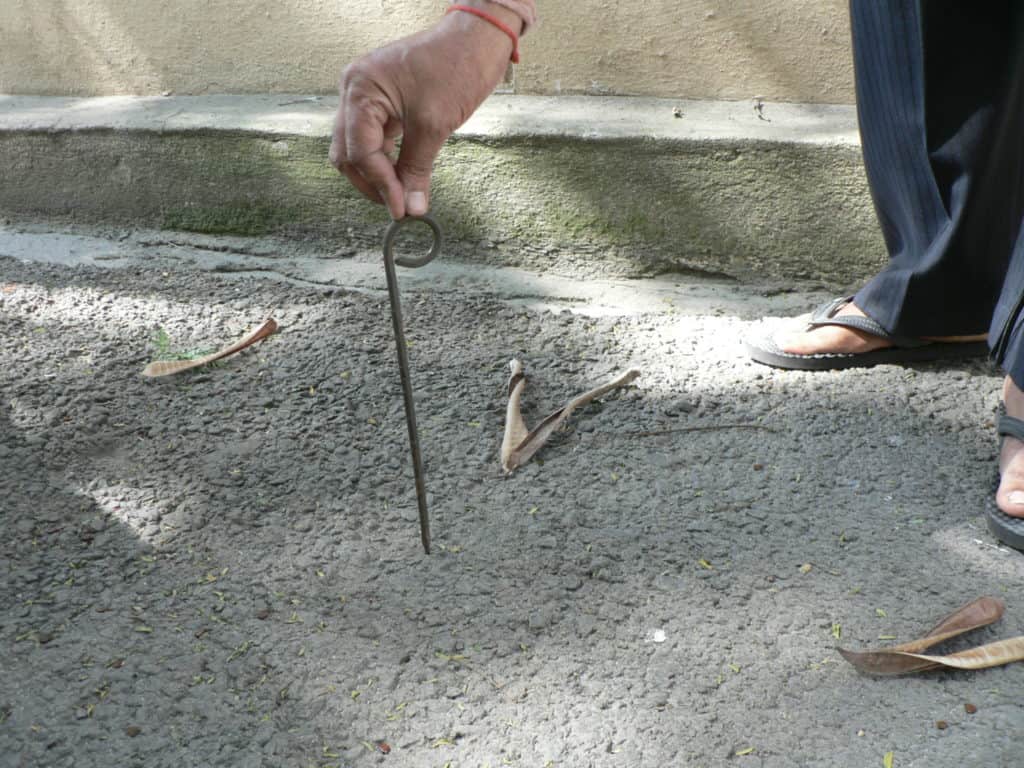 A rod used for measurement