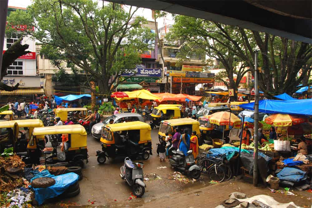 A view of Gandhi Bazaar