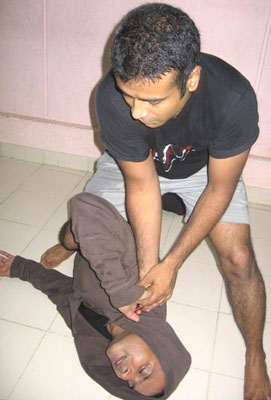 Ashwin Mohan and Snehal(Guy on the floor)