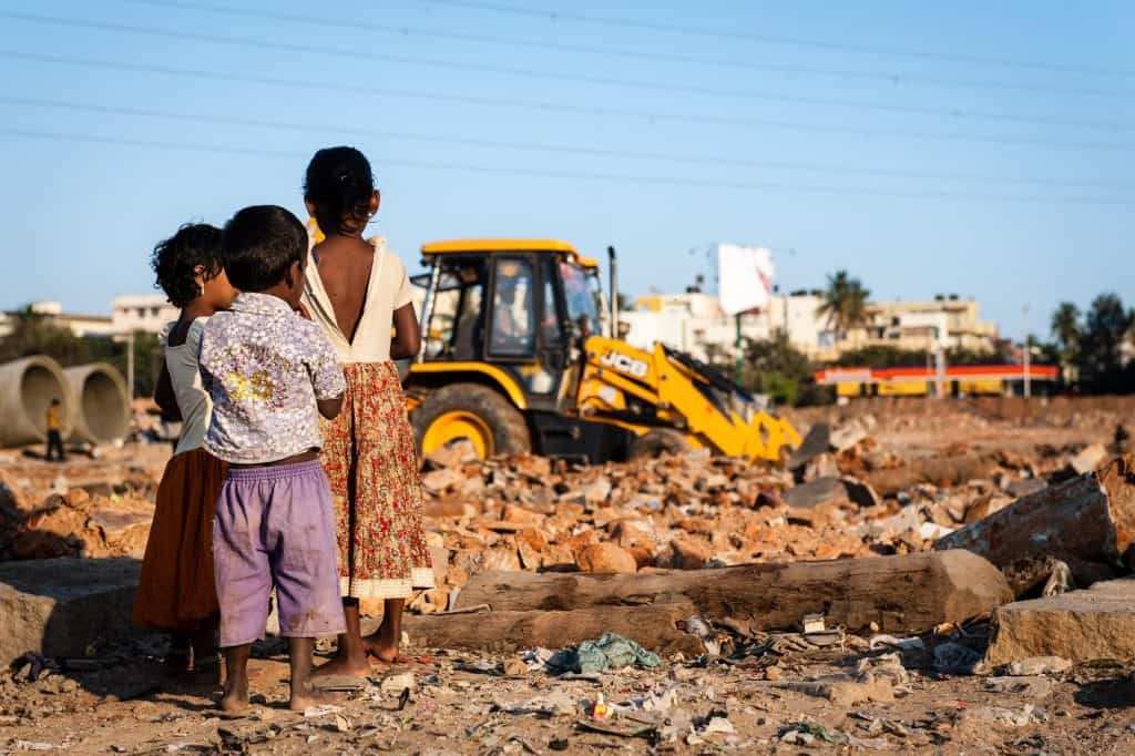 Ejipura slum demolition
