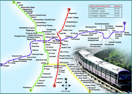 Bengaluru Metro rail map