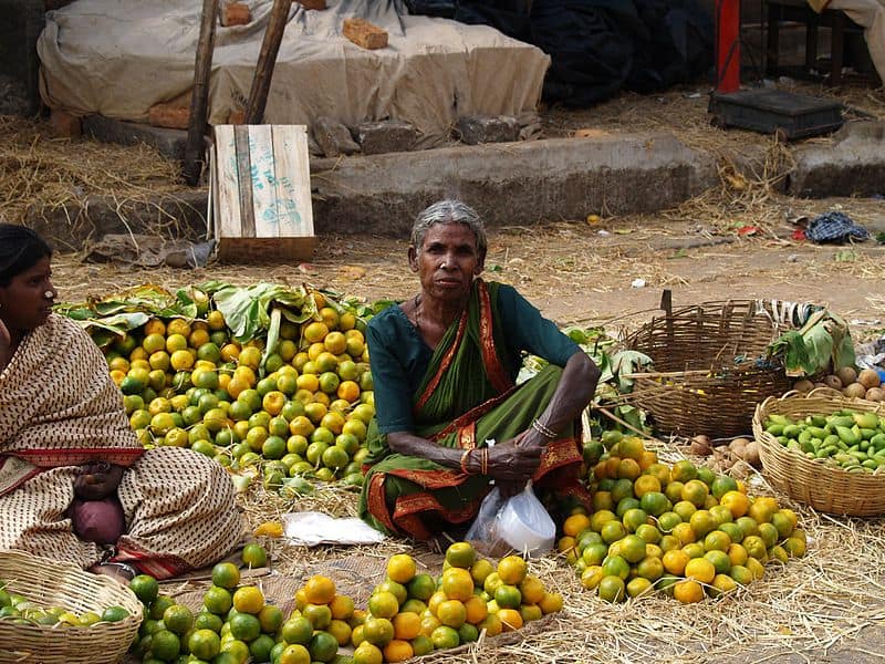 A woman fruit seller