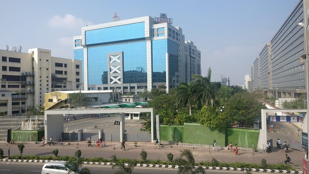 Glass facade building -Tidel IT Park Chennai