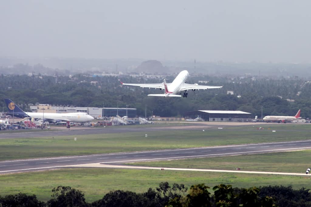 Chennai airport runway