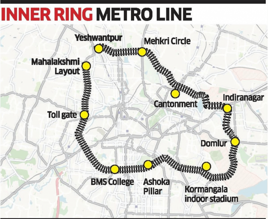 Outer Ring Road route may have 13 Metro stations
