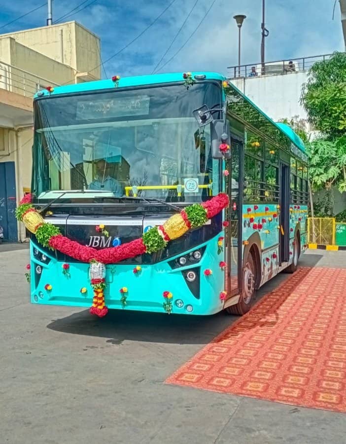 Bengaluru's first electric bus. 
