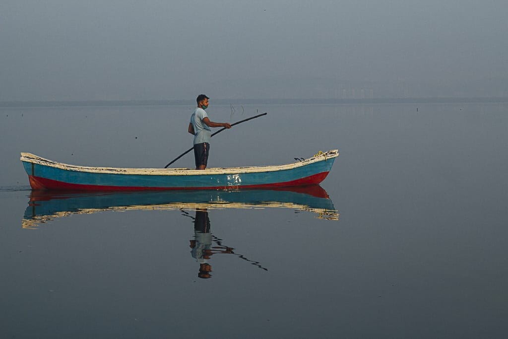 a Koli fisherman at sea