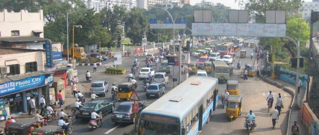 traffic congestion in Chennai city