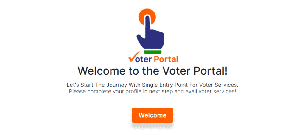 Voter portal website
