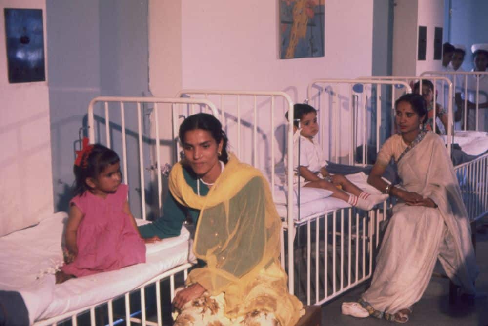 A maternity ward in a hospital