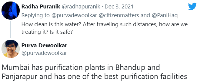 Mumbai's purification plants in Bhandup and Panjarapur