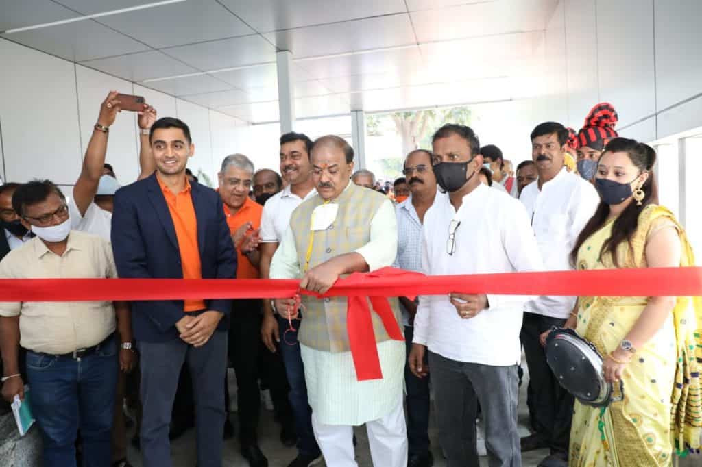 Inauguration of skywalk in December 2021, on Outer Ring Road, near New Horizon College, Mahadevapura assembly constituency.