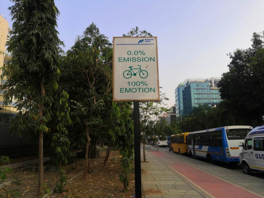 Yulu bike stations in Mumbai encoraging the eco-friendly bikes.