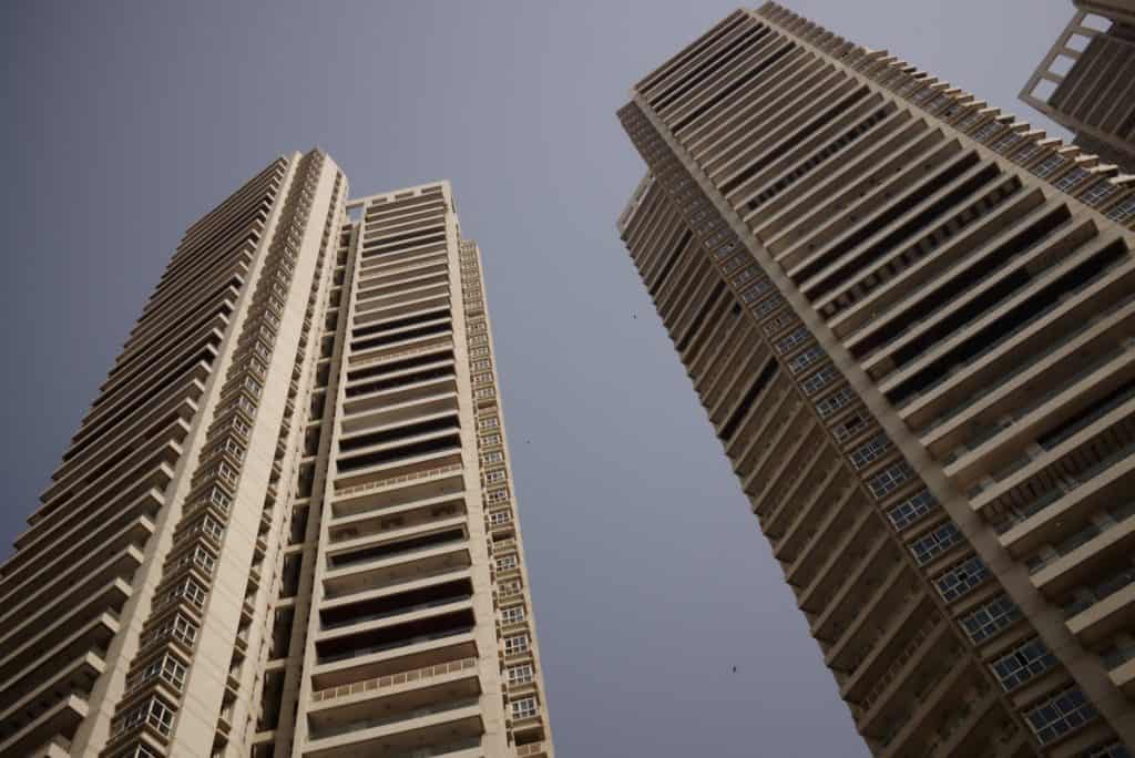 view of two high-rise buildings in mumbai