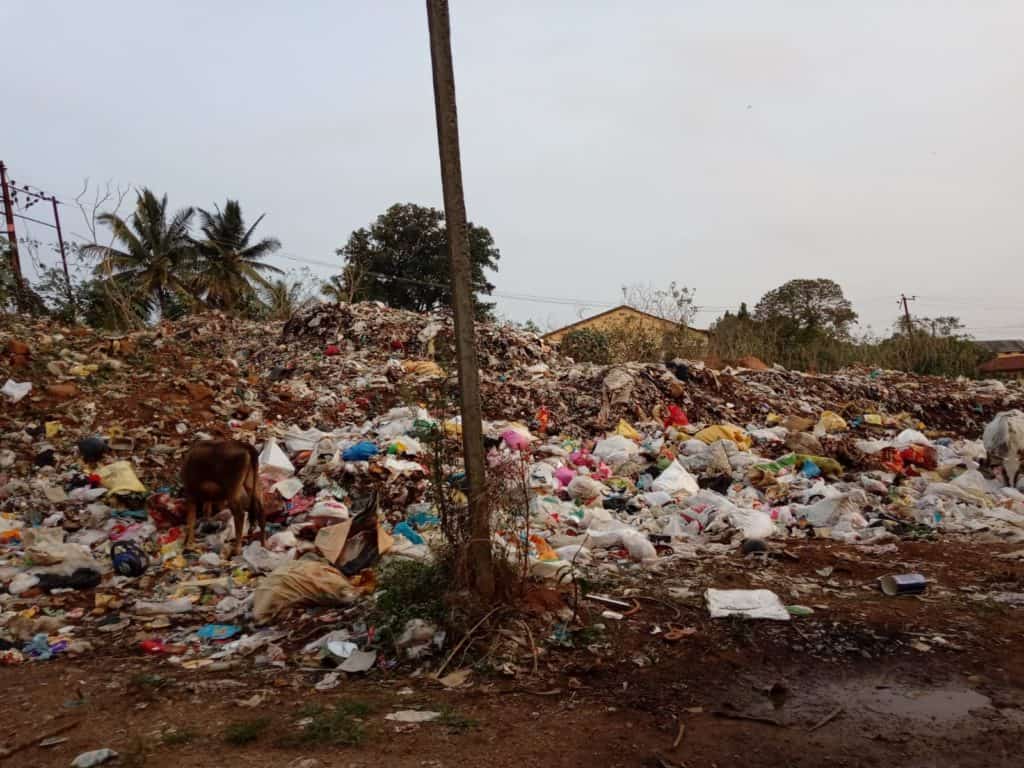 Ponnampet landfill as it stood in 2019