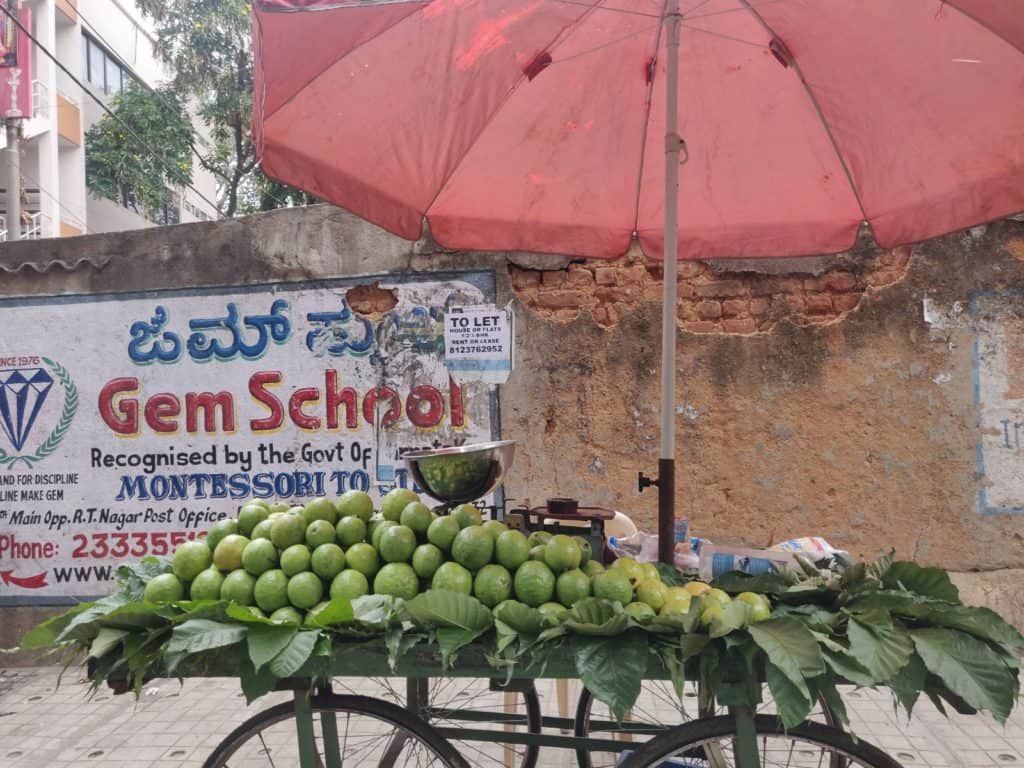 Rani's cart, opposite RT Nagar post office.