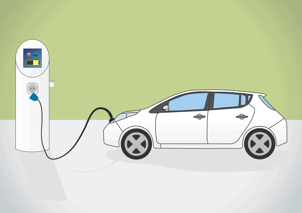 Representational image of an electric vehicle charging station