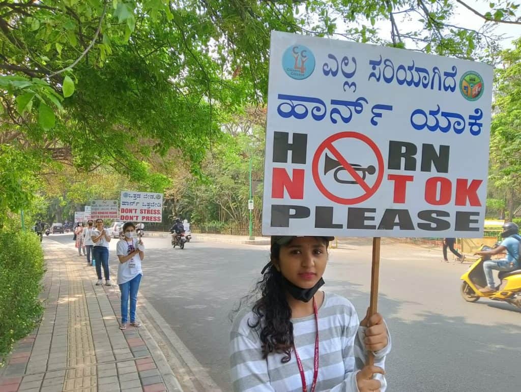 Activists campaigning to make Cubbon Park a honking-free zone
