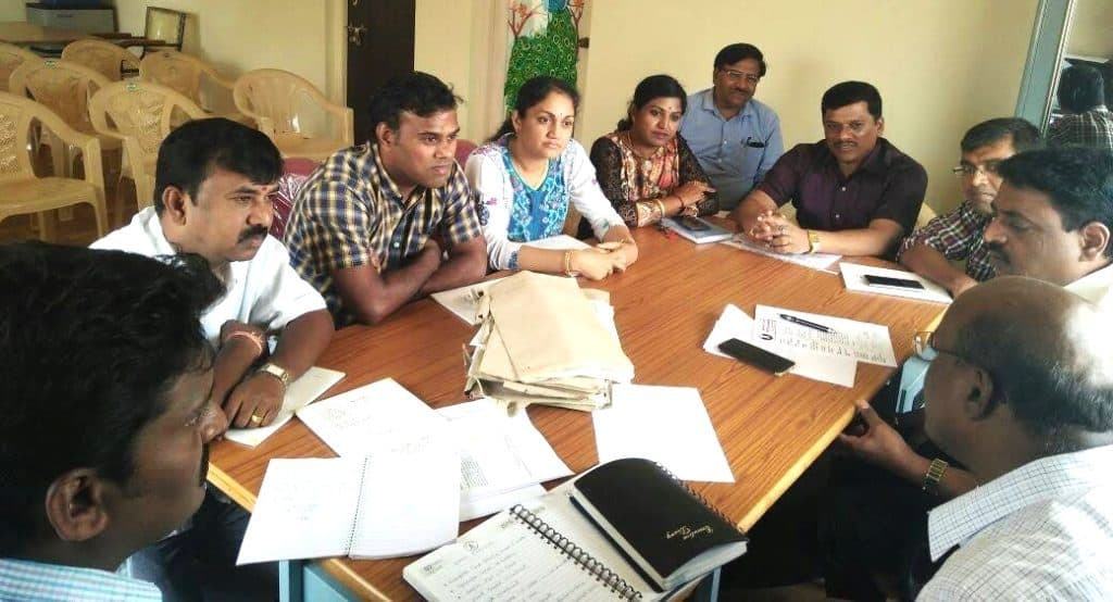 A ward committee meeting in Hagadur ward in 2019