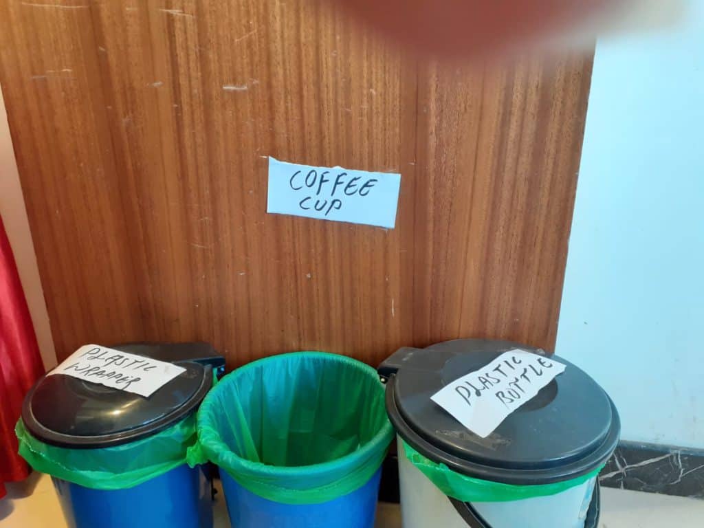 dry waste segregation bins