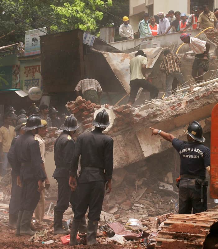 Representative image of search and rescue operation after a building collapse.