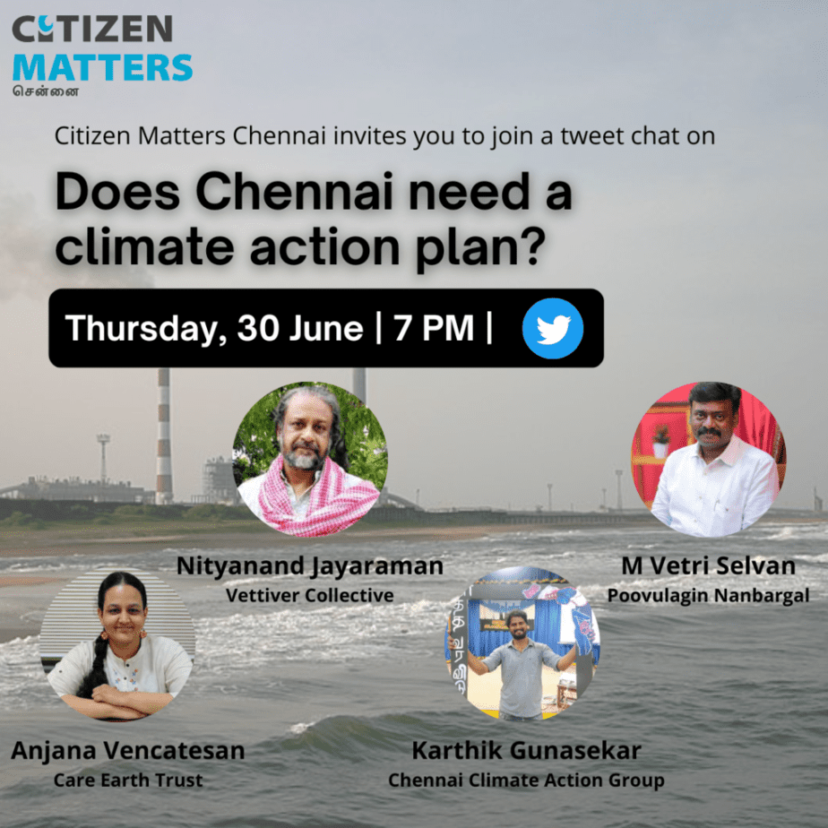 Citizen Matters climate action tweet chat poster