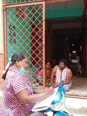 field workers collecting informtion in perumbakkam