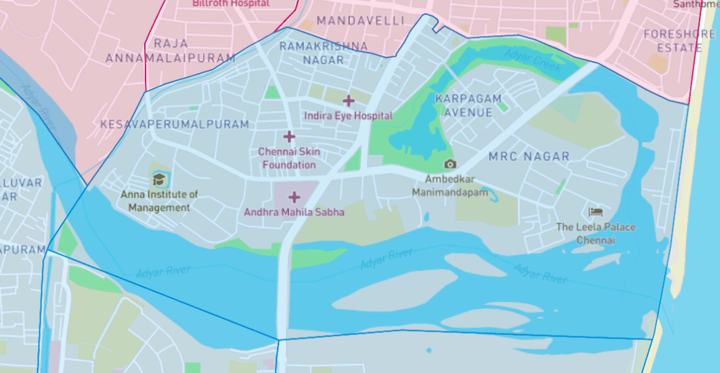 chennai ward 173 map