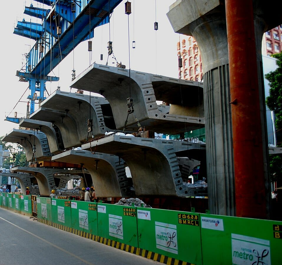 Metro construction under way in Bengaluru