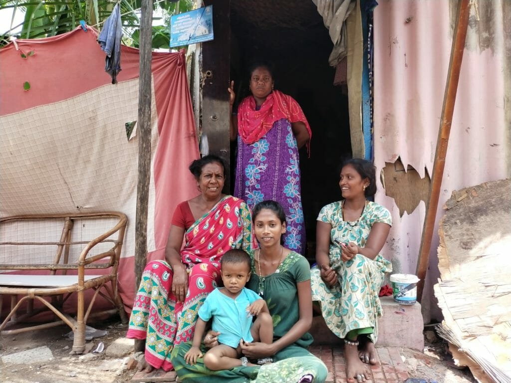 The house of a five-member family in a Thideer Nagar in Purasaiwakkam