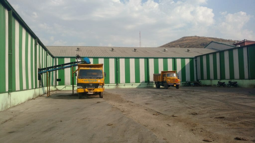 Composting plant set up by Indore Corporation