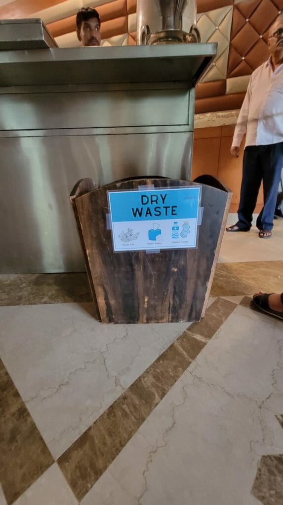 Dry waste bin installed at the event by Hum Prithvi Se