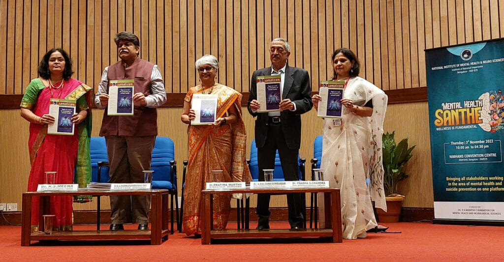 Newsletters and other IEC materials were formally released at the NIMHANS mental health santhe organised on November 3 2022