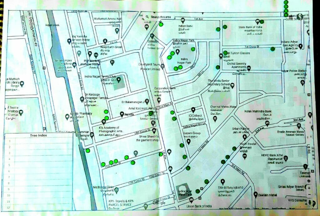 tree plantation map