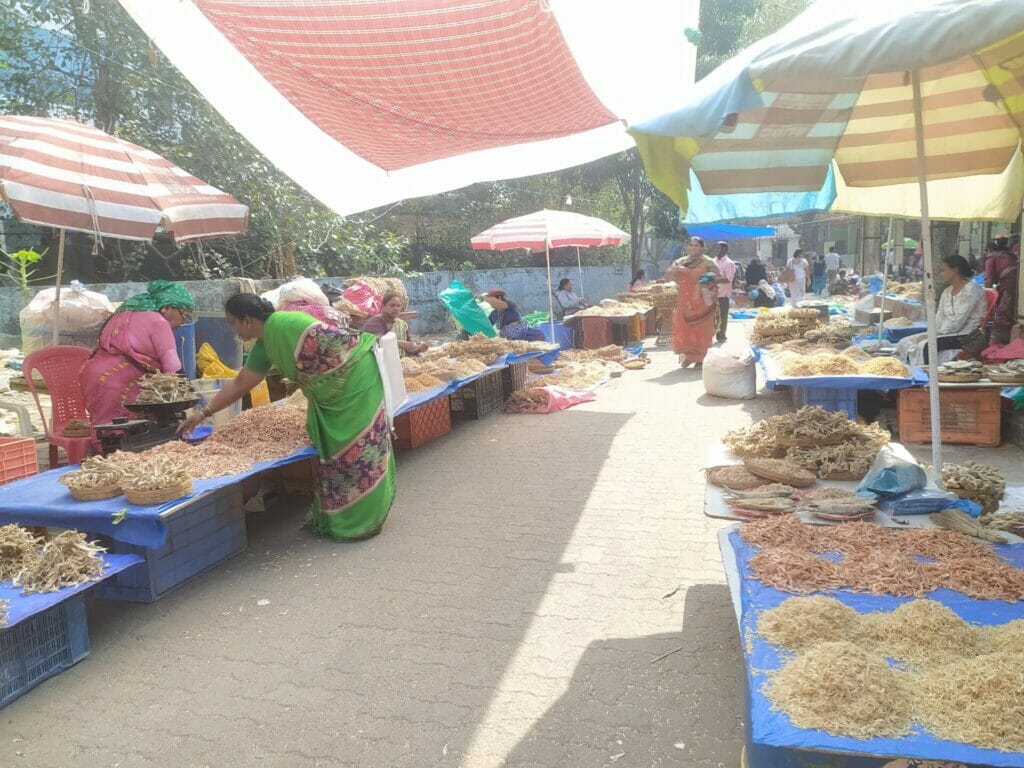 Dried fish market