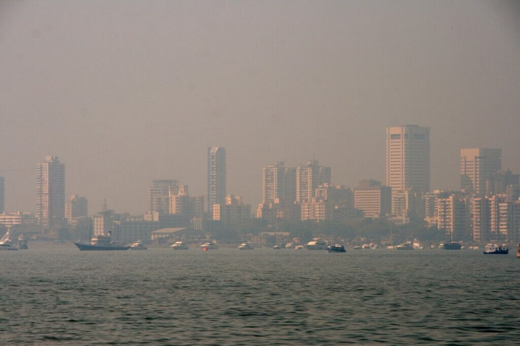 Smog over Mumbai's skyline