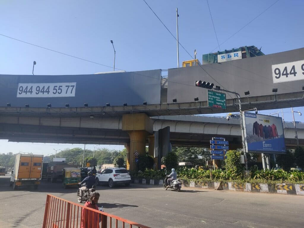 A view of Hebbal Flyover junction in Bengaluru.