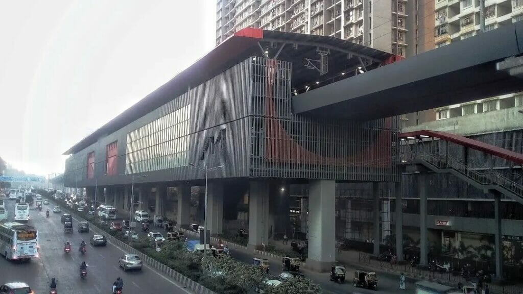 A metro station on the WEH