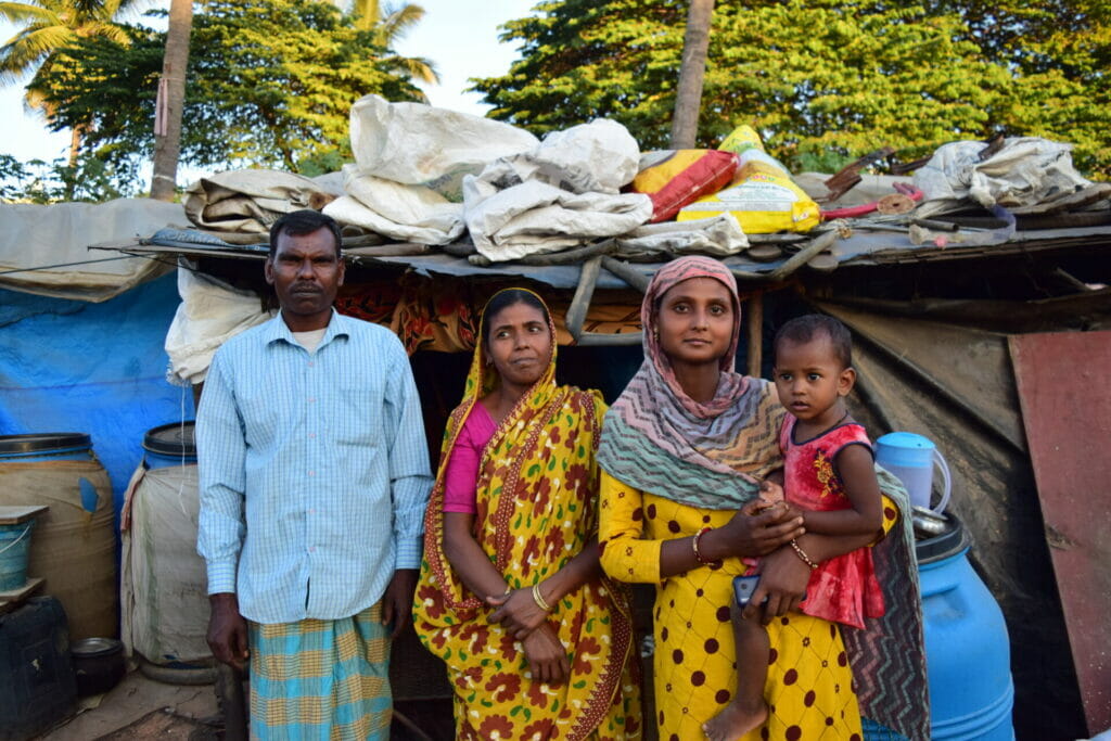 Migrant workers who have settled in Bengaluru, after fleeing climate extremities.    