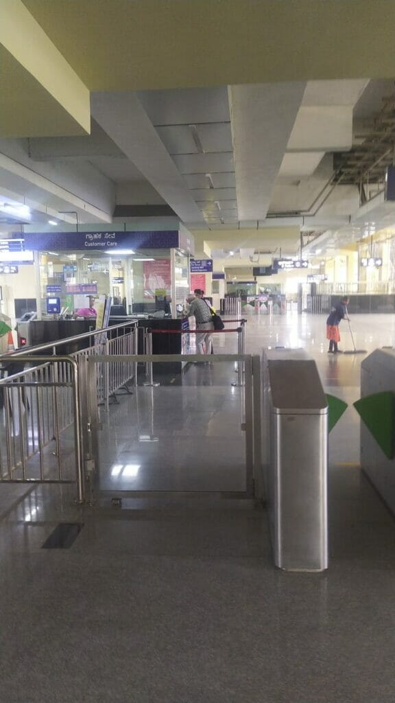 Ticket counter of Metro station