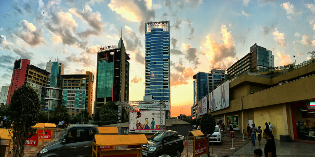 Tall luxury buildings against the sky in Mumbai