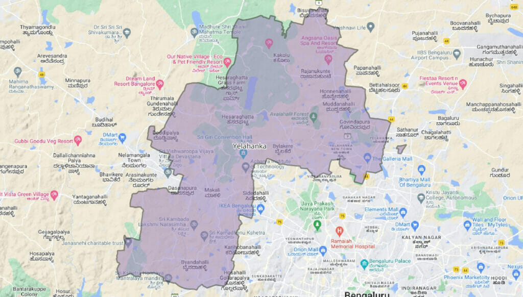 Yelahanka constituency map