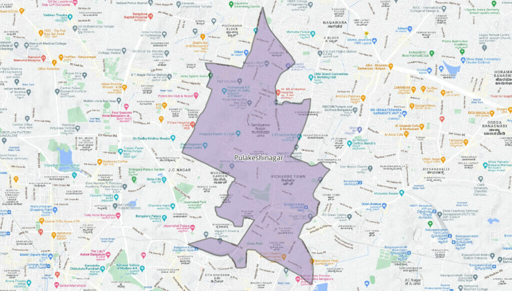 Pulakeshinagar Constituency map