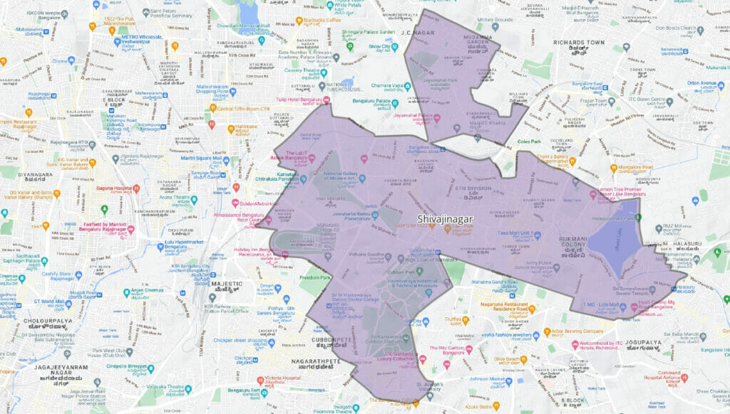Shivajinagar Constituency map