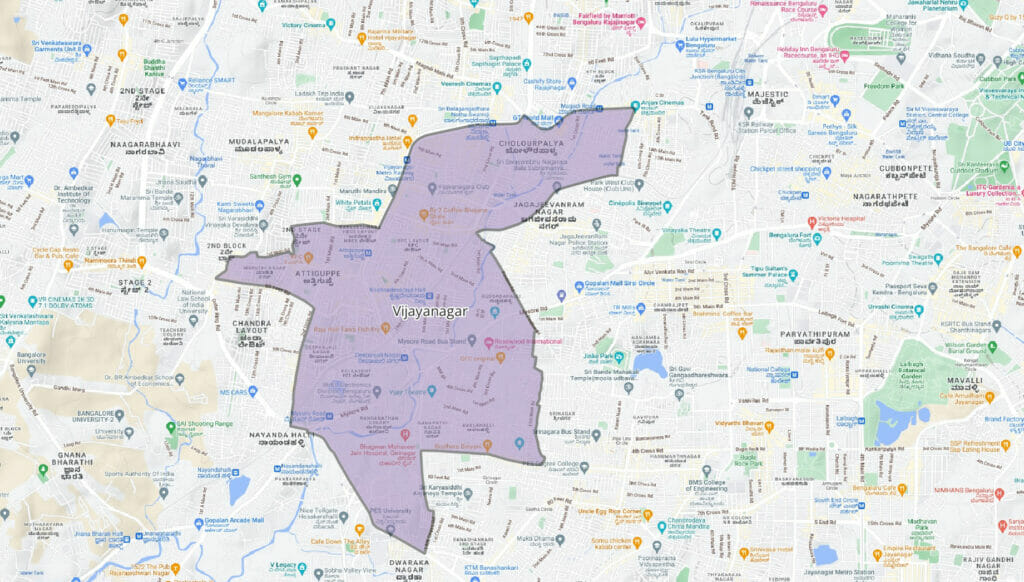 Vijayanagar Assembly Constituency map