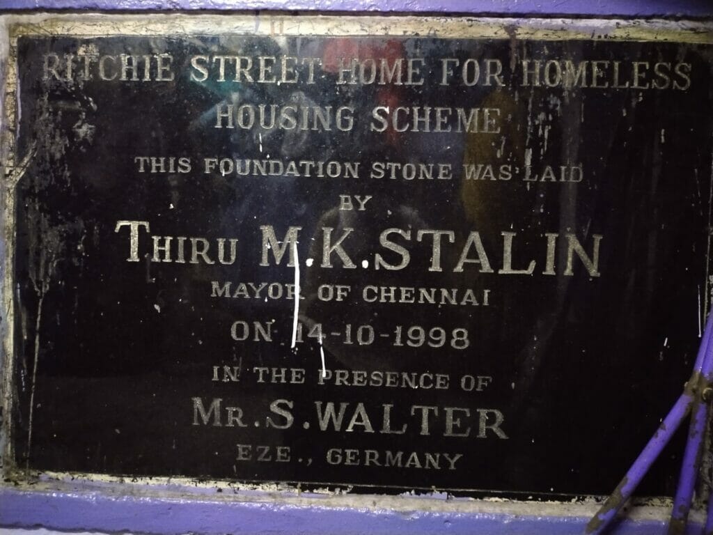 Foundation stone of the ritchie street co-op project