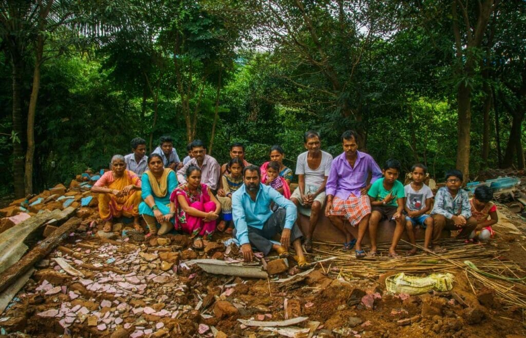 Local adivasi people of Prajapurpada, who lost trees that are integral to their livelihoods.  