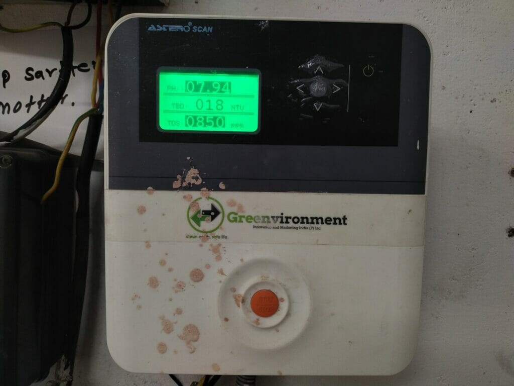 pH monitor in STP