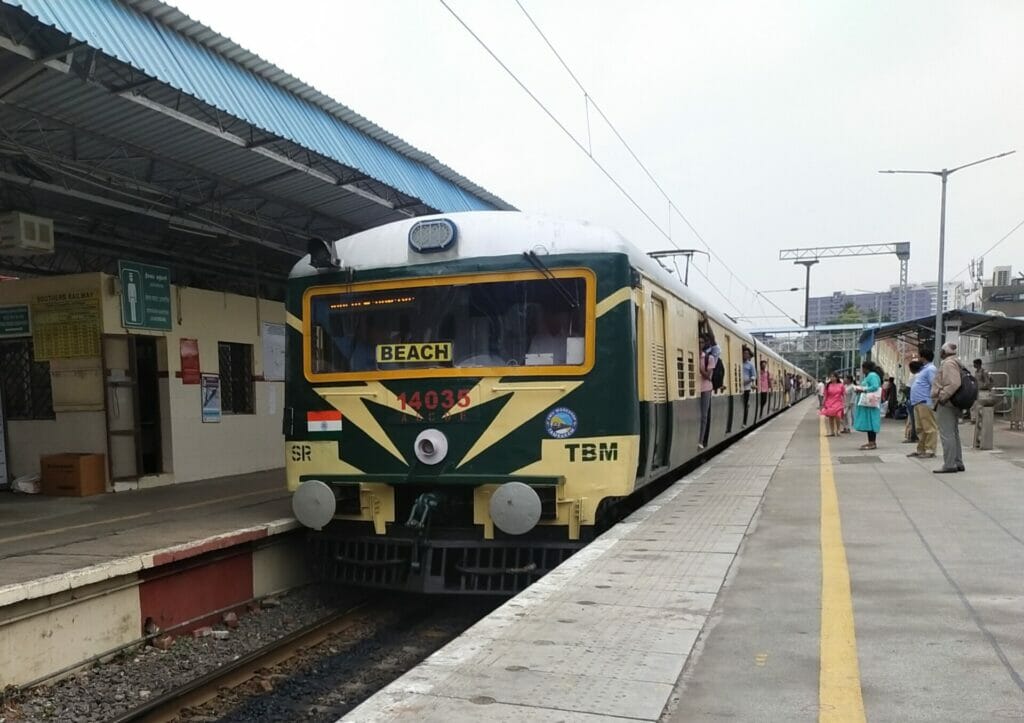Suburban train in Chennai