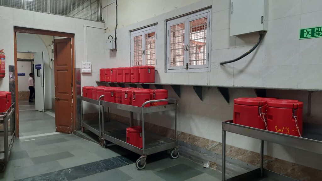 The storage vessel for taking food to different wards in the Hospital. Pic: Stephin